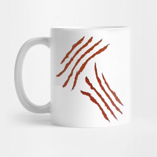 Claw marks. Mug